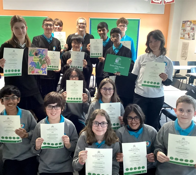 Cambourne Village College Achieves Green Flag with Distinction for the Third Year Running