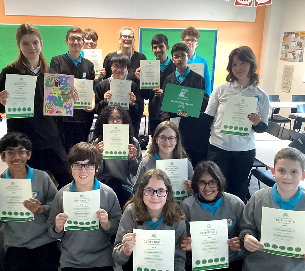 Cambourne Village College Achieves Green Flag with Distinction for the Third Year Running